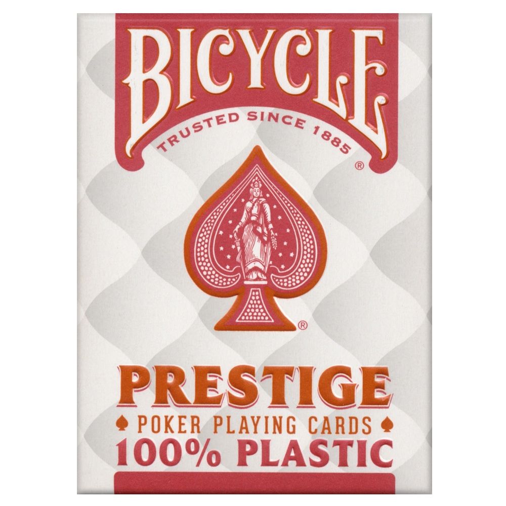 Bicycle prestige best sale plastic playing cards